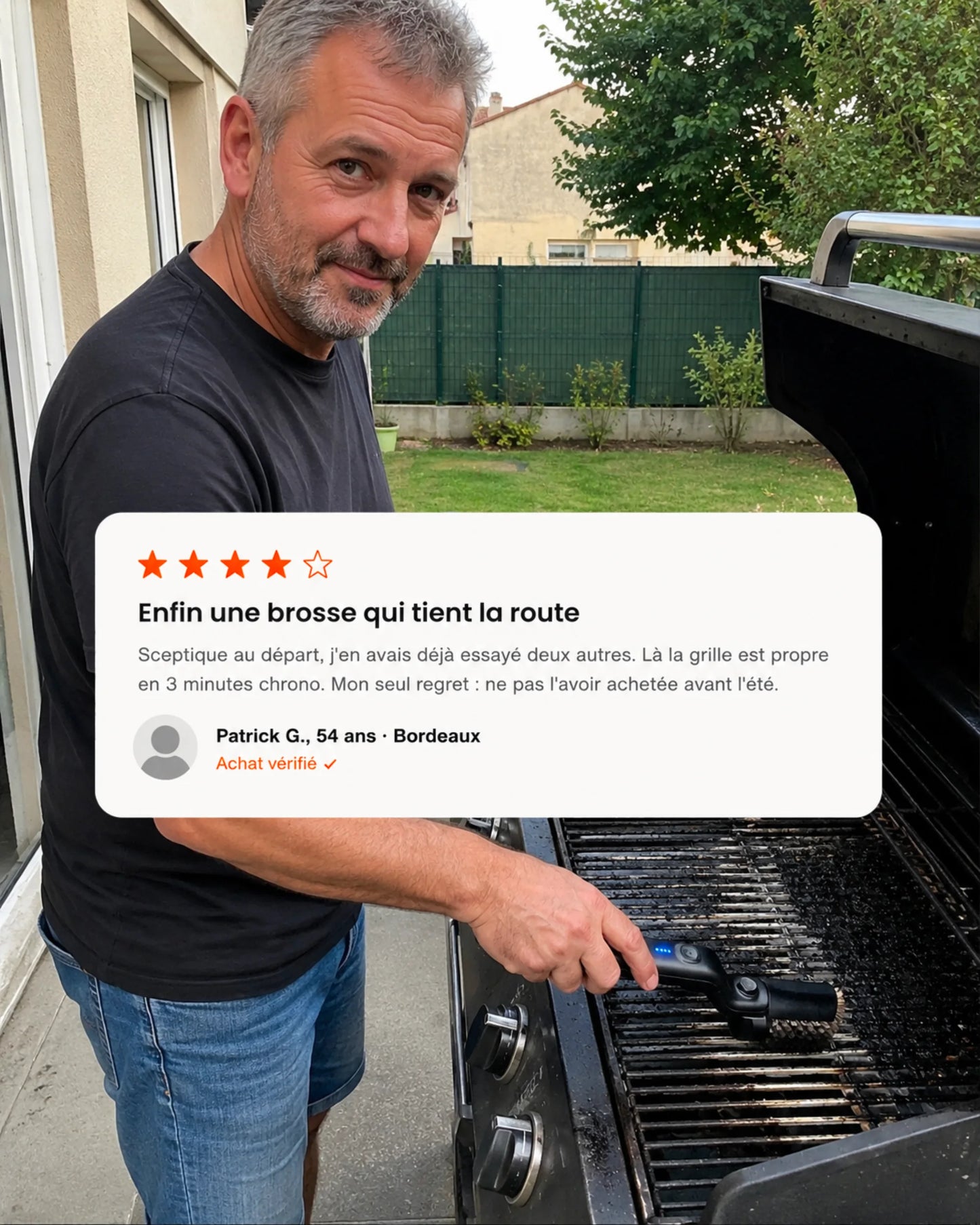 GRILLEO™ — La Brosse qui Efface la Corvée