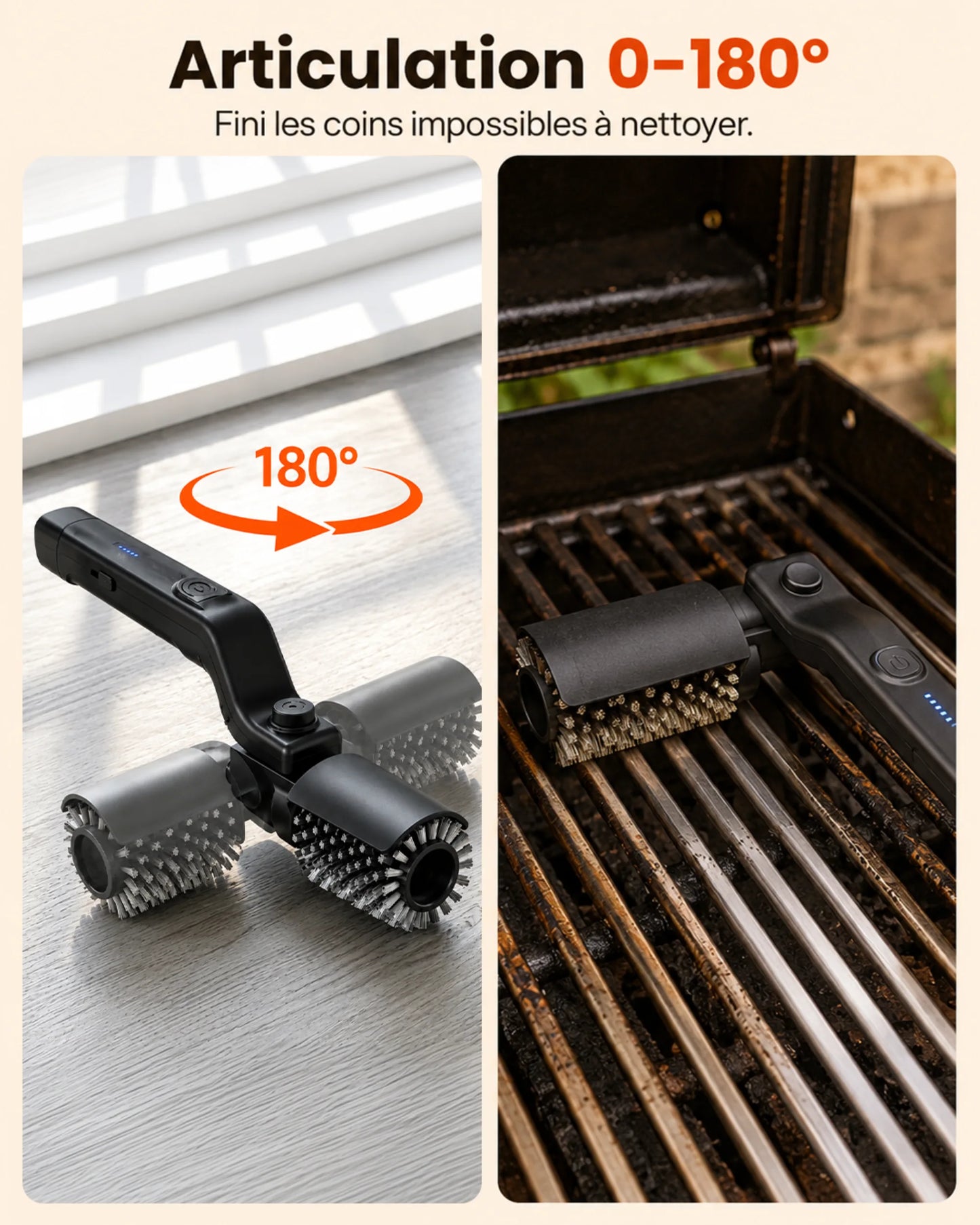GRILLEO™ — La Brosse qui Efface la Corvée